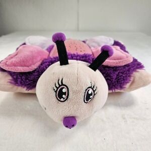 Pillow Pets Dream Lites Butterfly Plush Night Light Star Projector Purple Pink